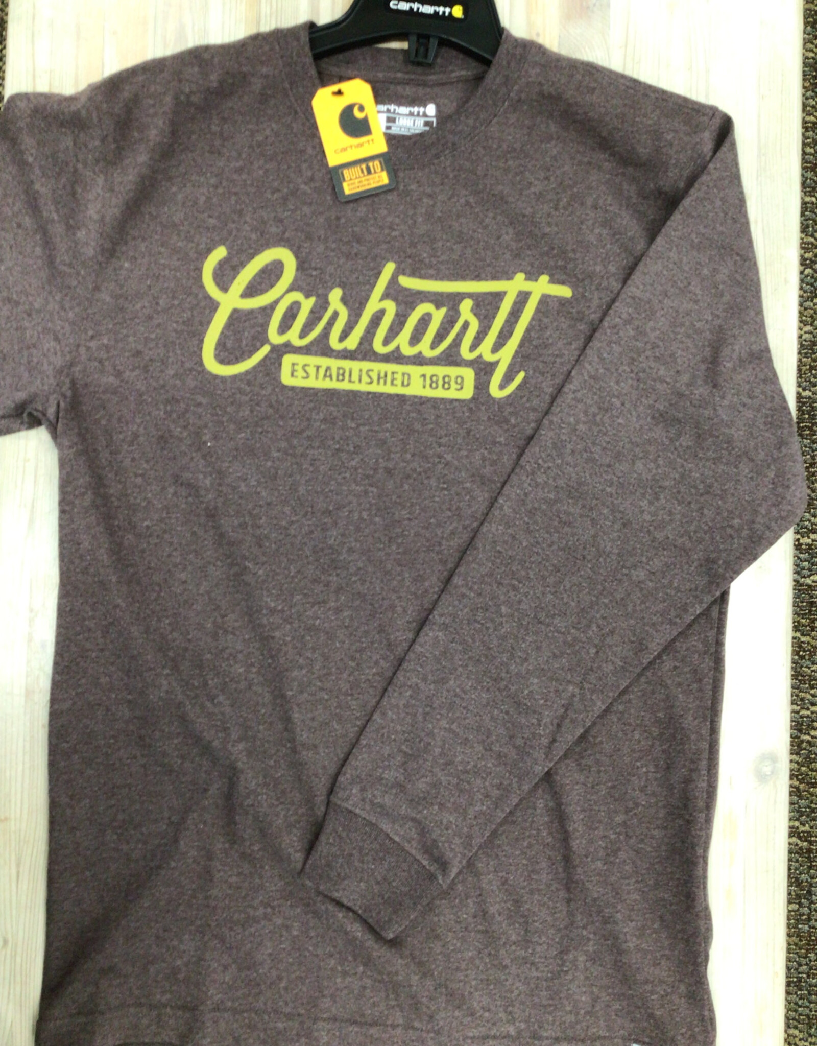 Carhartt Carhartt 107040 Loose Fit Heavyweight Long-Sleeve Script Graphic T-Shirt Men’s