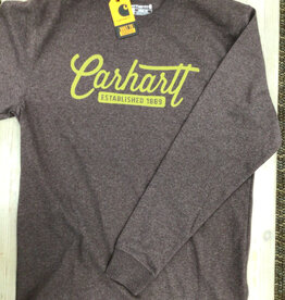 Carhartt Carhartt 107040 Loose Fit Heavyweight Long-Sleeve Script Graphic T-Shirt Men’s