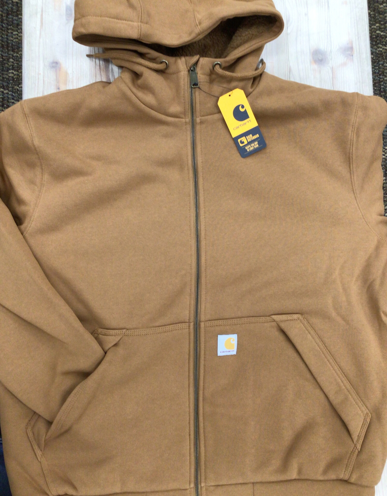 Carhartt Carhartt 103308 Rain Defender Rockland Sherpa-Lined Full-Zip Hooded Sweatshirt Men’s