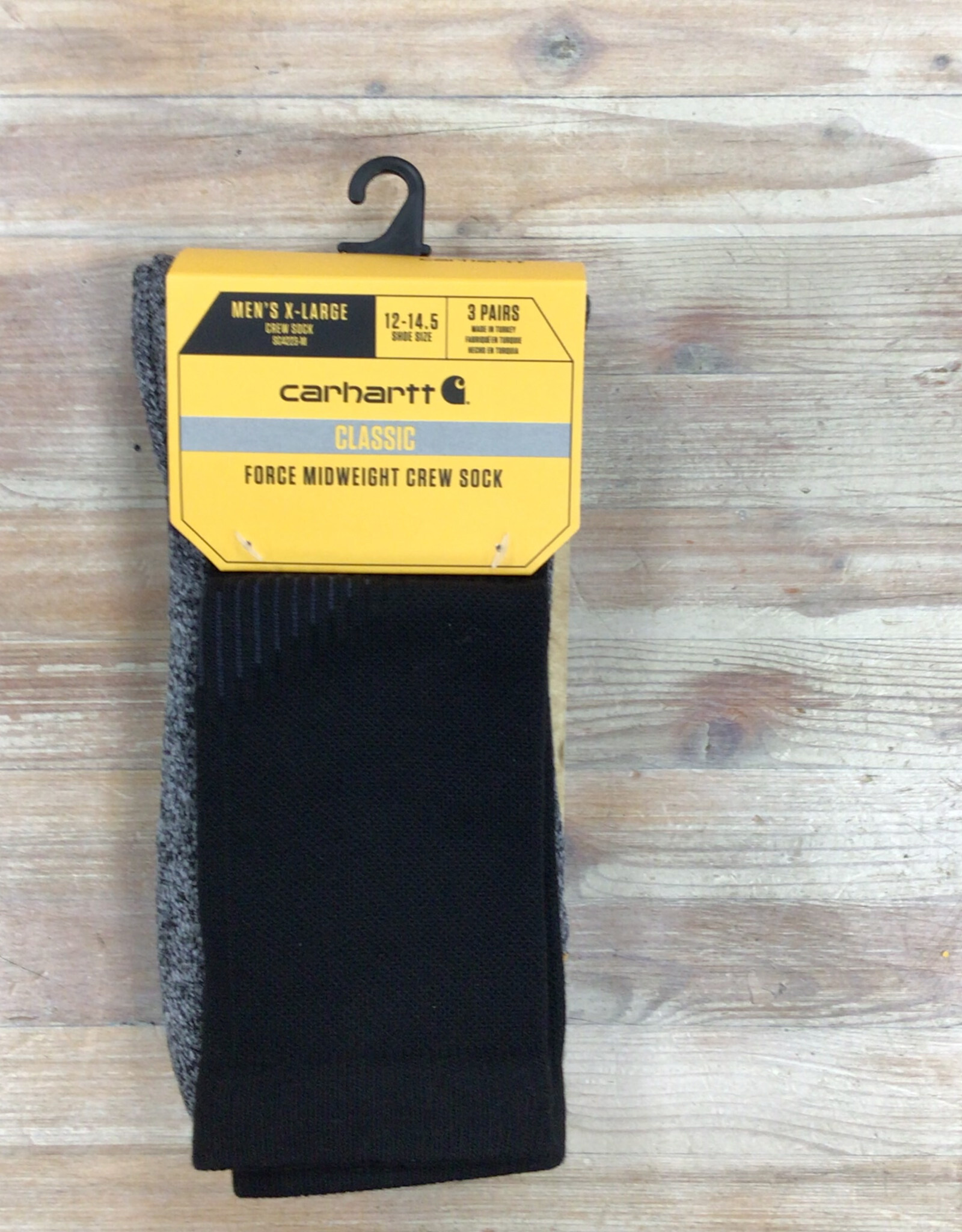 Carhartt Carhartt Classic Force Midweight  Crew Sock 3 Pack SC4223M