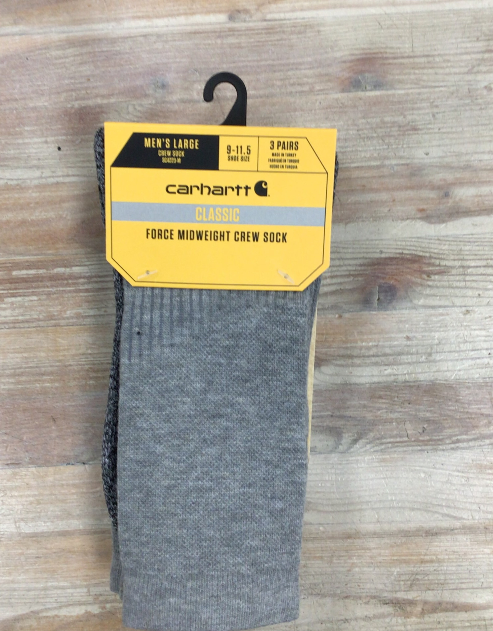 Carhartt Carhartt Classic Force Midweight  Crew Sock 3 Pack SC4223M