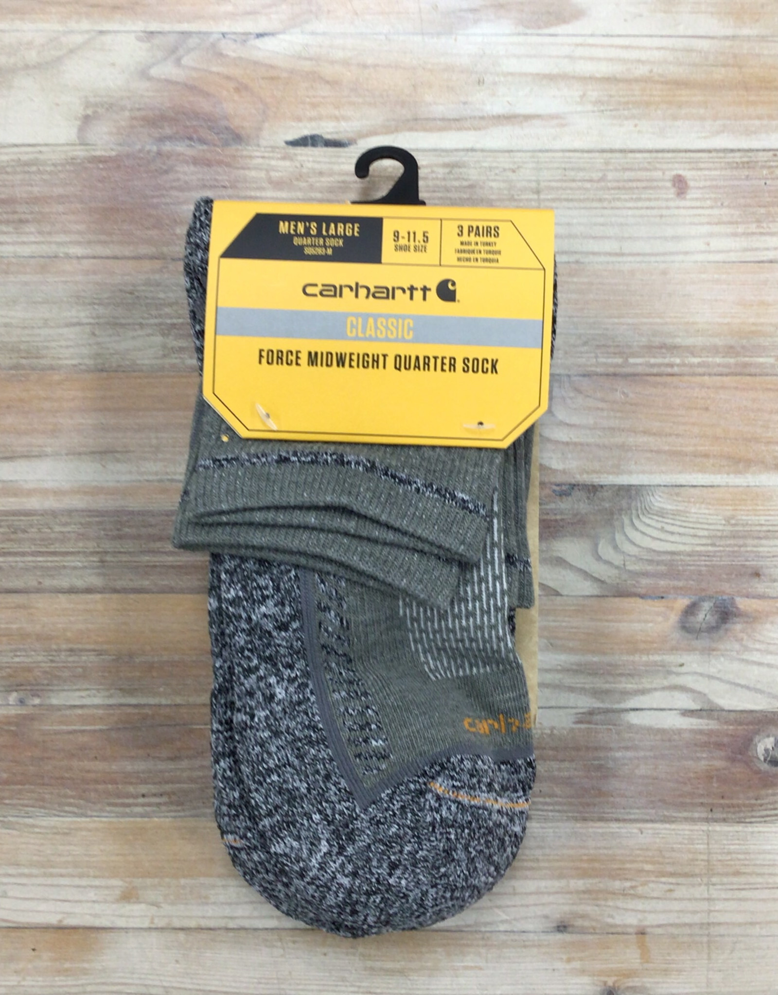 Carhartt Carhartt Classic Force Midweight Quarter Sock 3 Pack SQ5283M