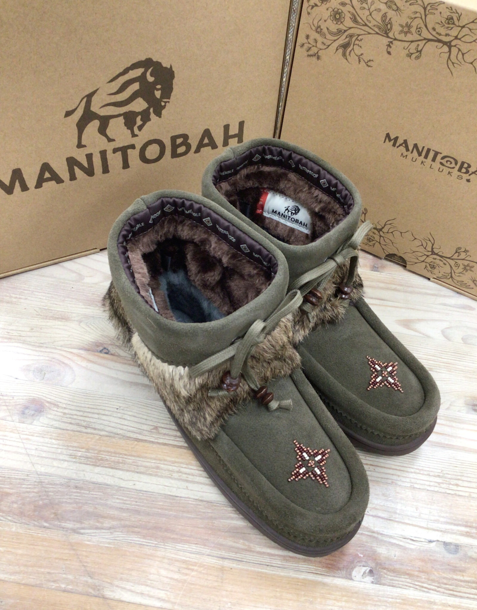 Manitobah Mukluks Manitobah Mukluk 6017 Waterproof Keewatin Suede Mukluk Ladies’