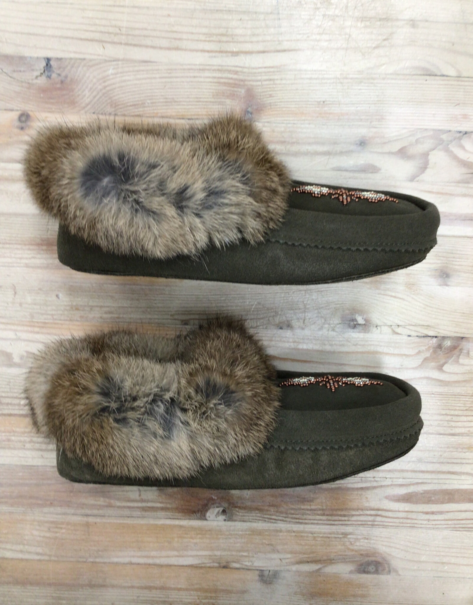 Manitobah Mukluks Manitobah Mukluks Tipi Fur Trim Suede Moccasin Ladies'