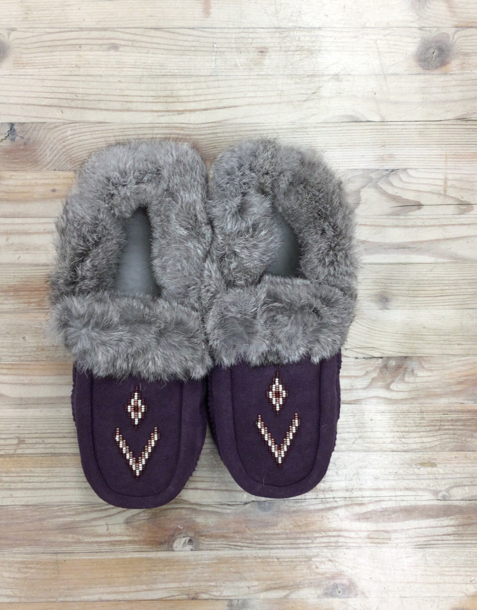 Manitobah Mukluks Manitobah Mukluks Tipi Fur Trim Suede Moccasin Ladies'