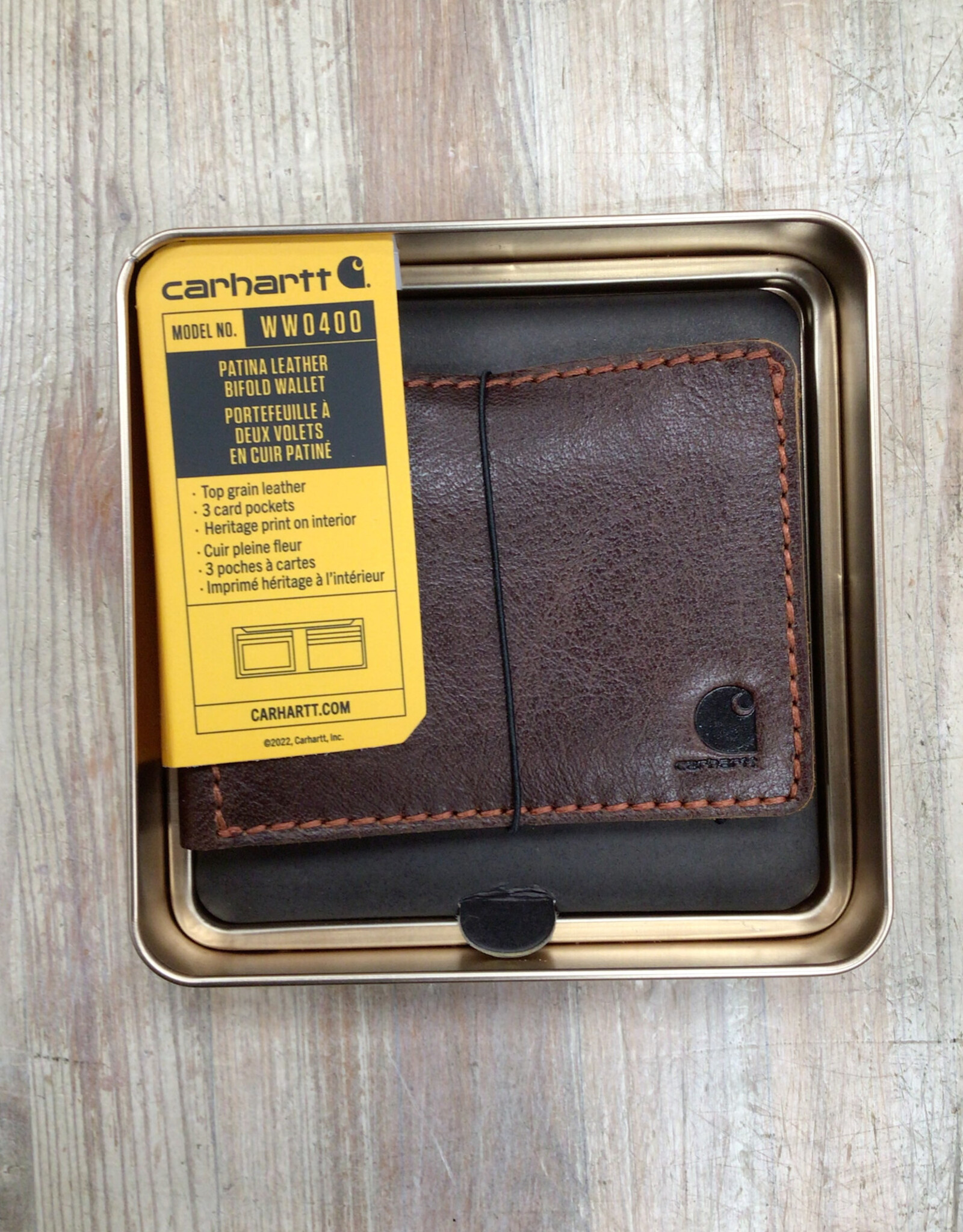 Carhartt Carhartt WW0400 Patina Leather Bifold Wallet