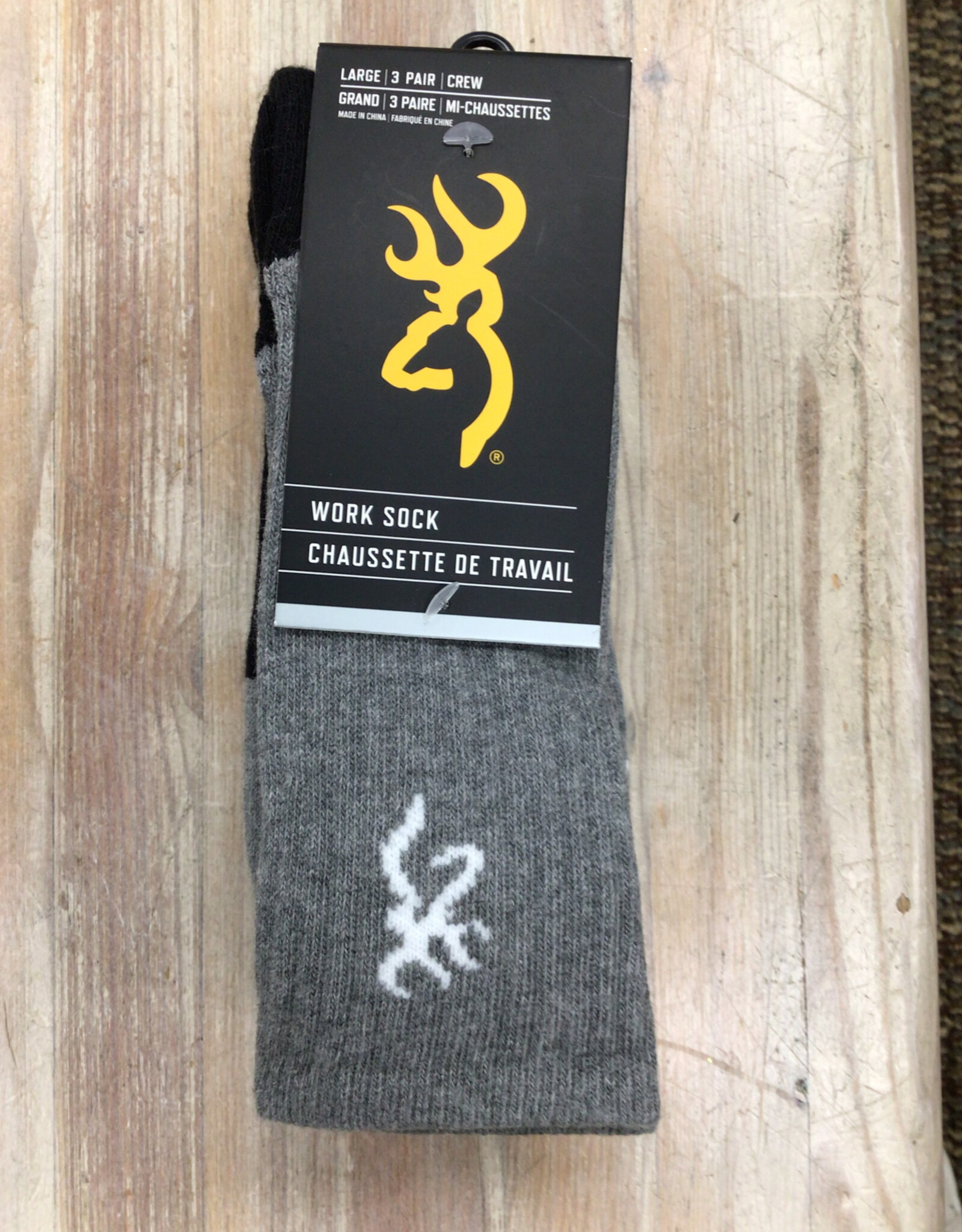 Browning Browning 3 pack Everyday Work Crew Sock Men’s