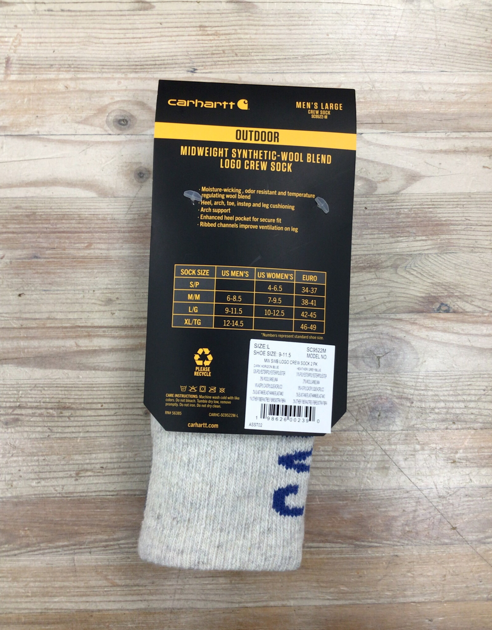 Carhartt Carhartt SB7742M Heavyweight Synthetic-Wool Blend Boot Sock Men’s
