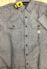 Carhartt Carhartt 104369 Loose Fit Midweight Chambray Short Sleeve Shirt Men’s