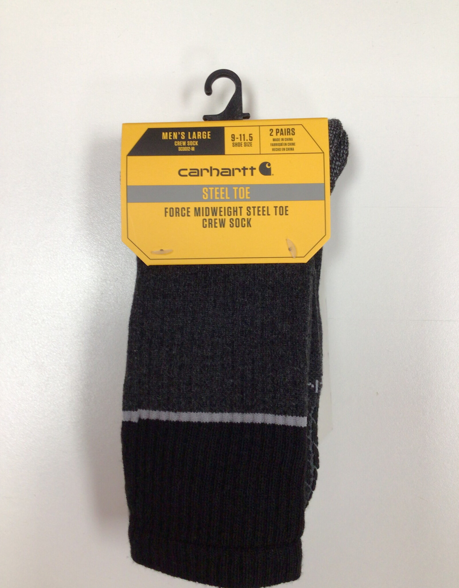 Carhartt Carhartt SC0012M Force Midweight Steel Toe Crew Sock Men’s 2pk