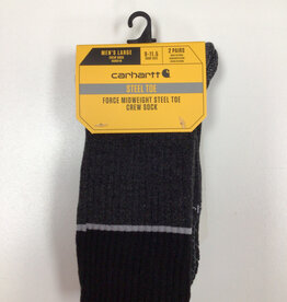 Carhartt Carhartt SC0012M Force Midweight Steel Toe Crew Sock Men’s 2pk