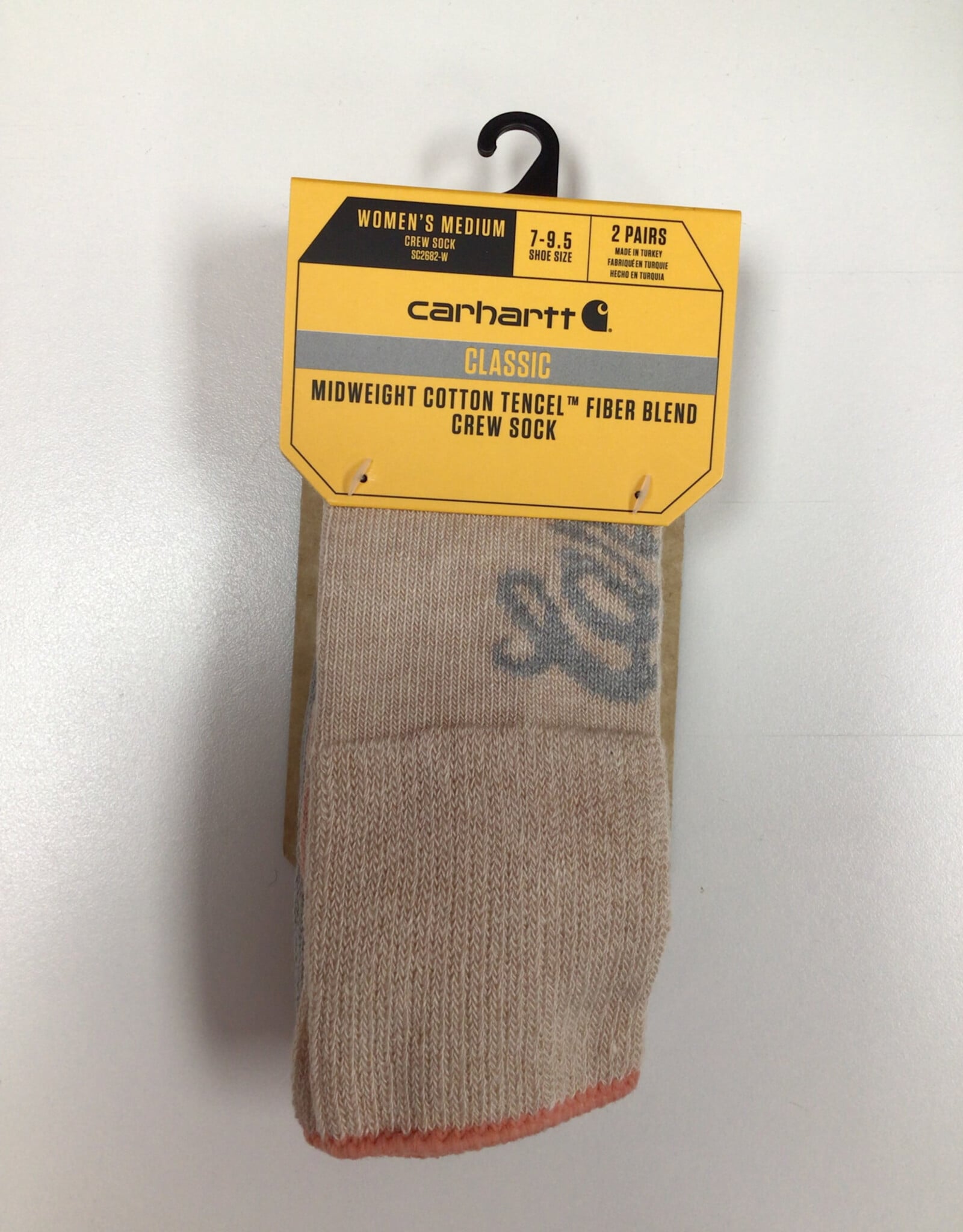 Carhartt Carhartt SC2682W Midweight Cotton Tencel Fiber Blend Crew Sock Ladies’ 2pk