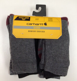 Carhartt Carhartt SC1156W Midweight Crew Sock Ladies’ 6pk