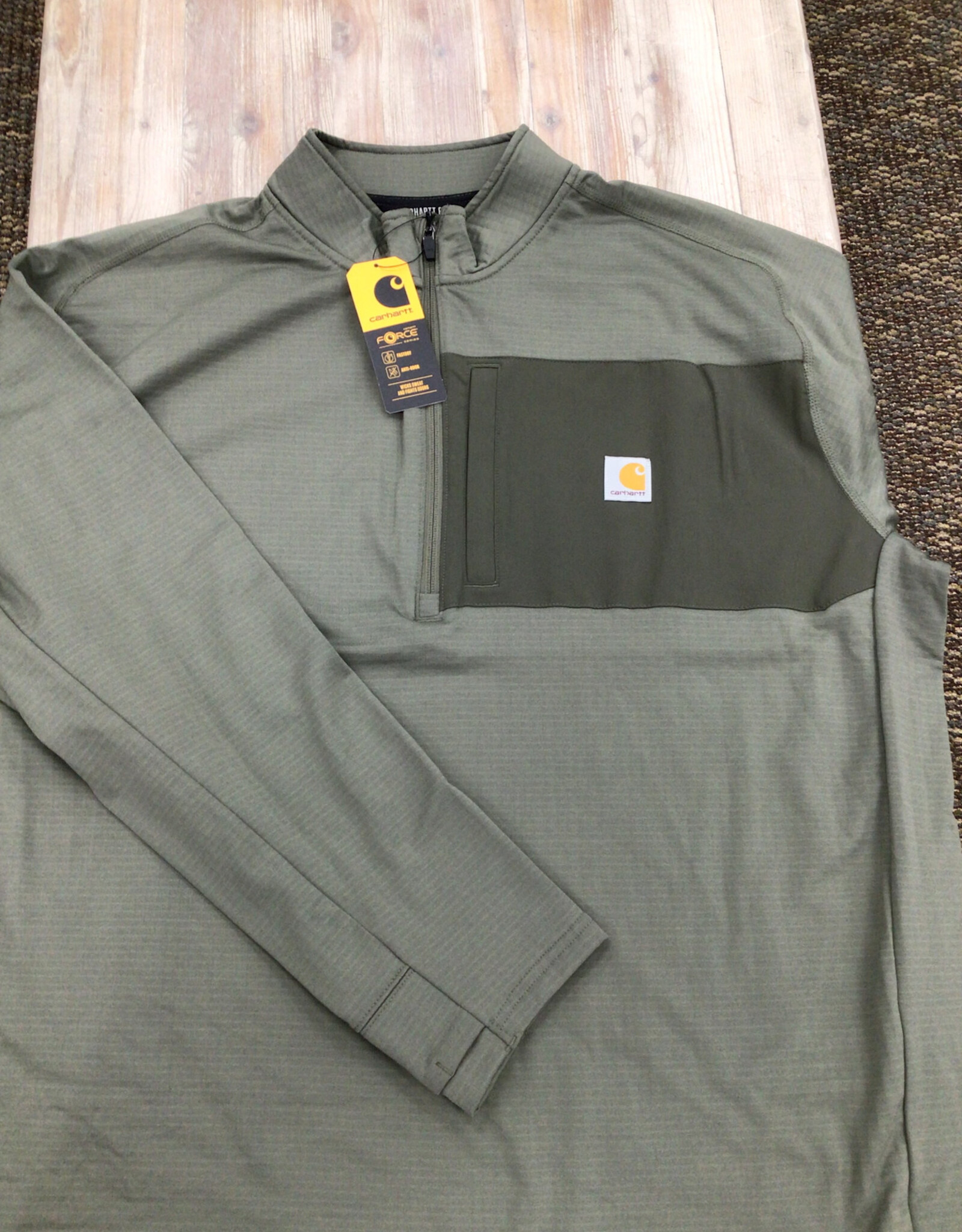 Carhartt Carhartt 106423 Force Ironwood Relaxed 1/2 Zip Mock Neck Men’s