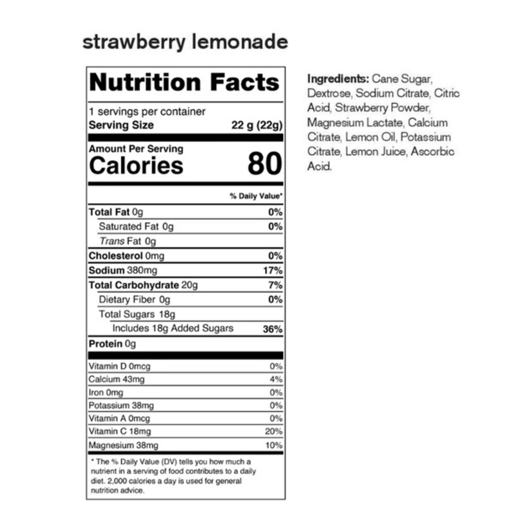 Skratch Labs Sport Hydration Mix: Strawberry Lemonade Singles