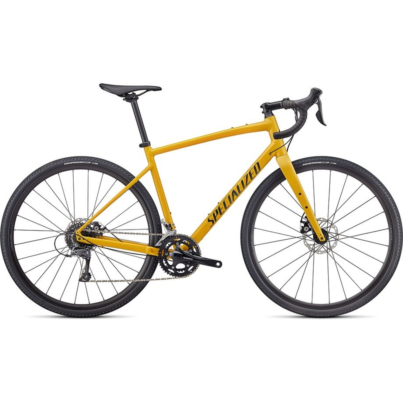 Yellow shop specialized bike