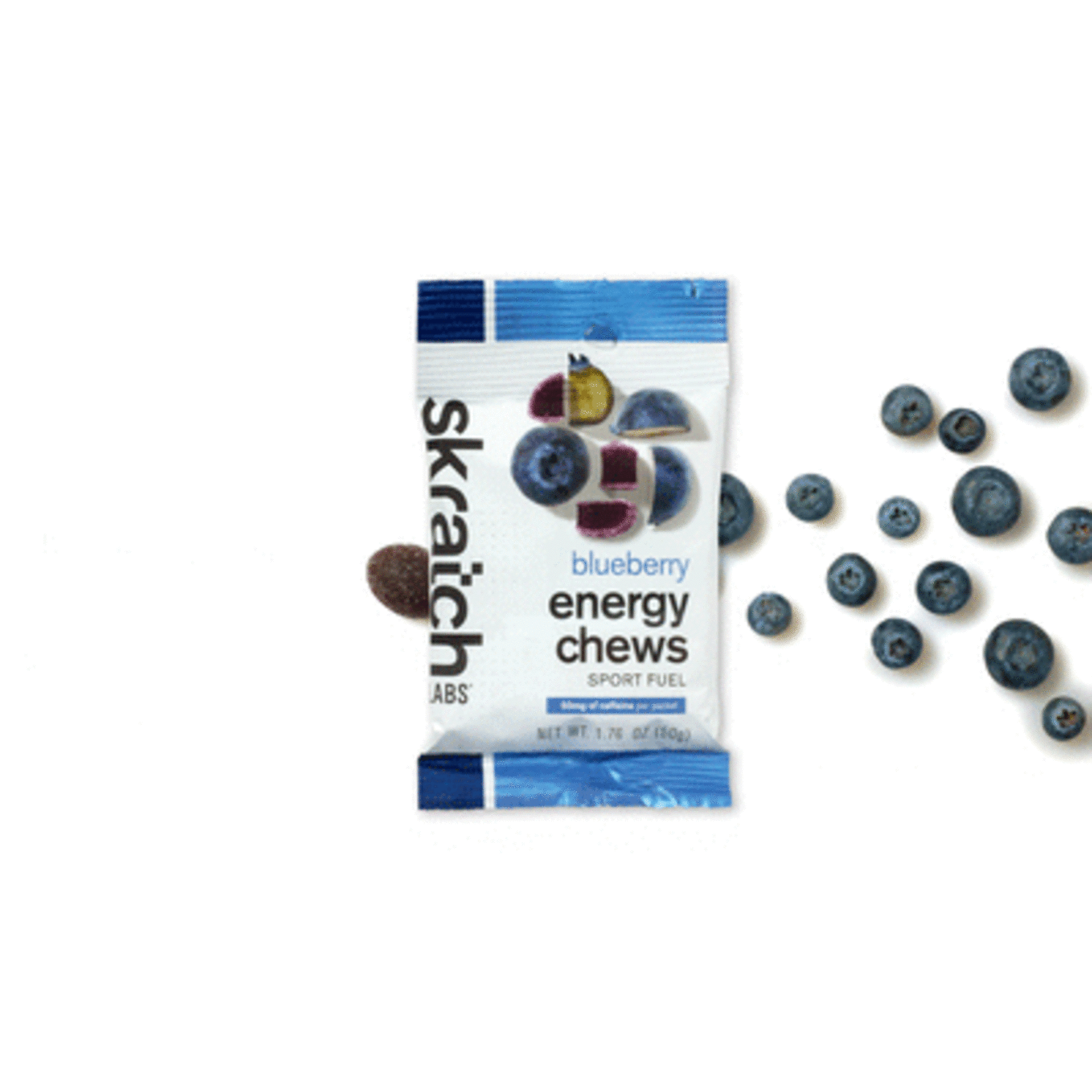 Skratch Labs Energy Chews: Blueberry with Caffeine