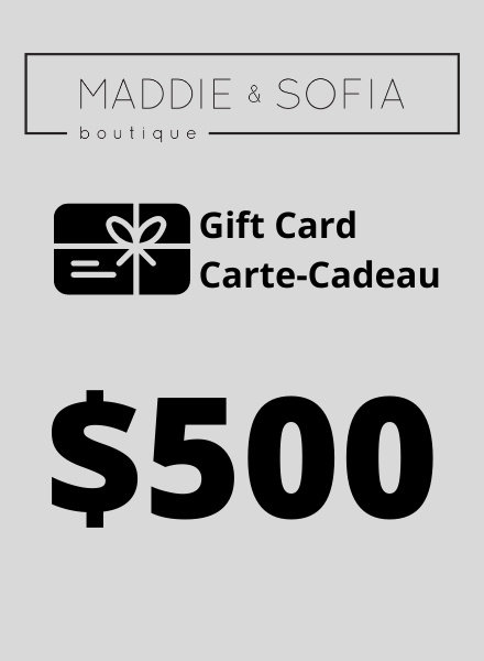 Carte-cadeau 500 $