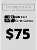 Carte-cadeau 75 $