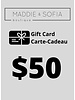 Carte-cadeau 50 $