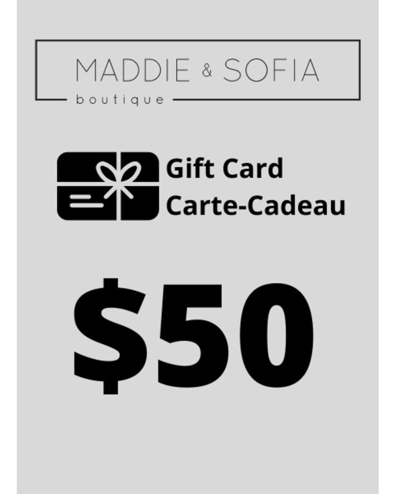 Carte-cadeau 50 $