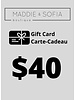 Carte-cadeau 40 $