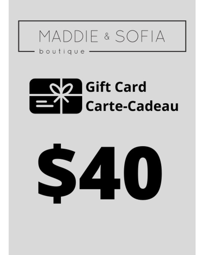 Carte-cadeau 40 $