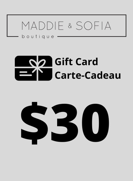 Carte-cadeau 30 $