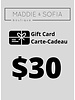 Carte-cadeau 30$