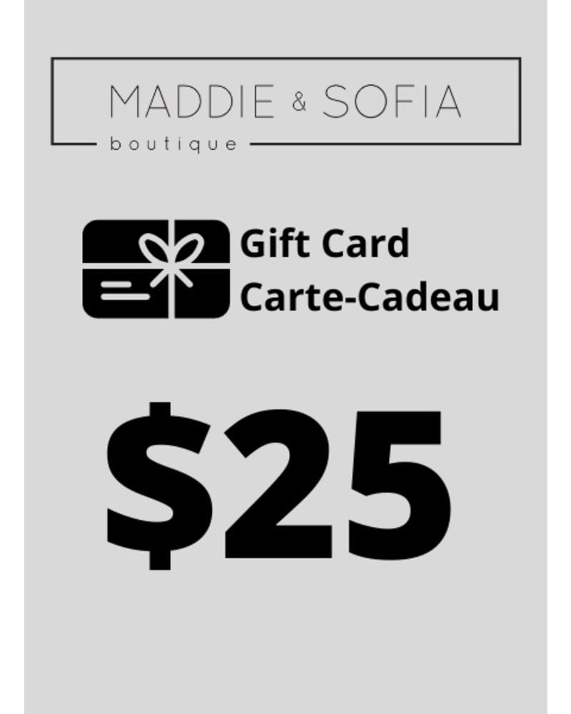 Carte-cadeau 25 $