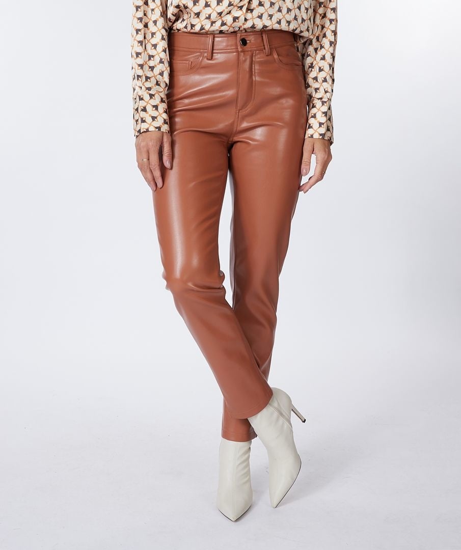 Faux brown leather pants from Hollister , These are