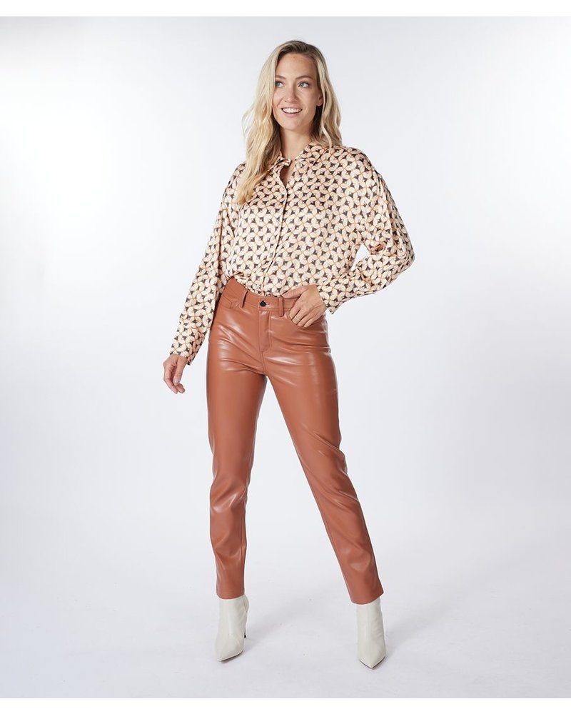 Esqualo Faux Leather Pants