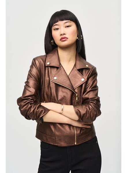 Joseph Ribkoff Blouson Faux  Cuir 234902F24