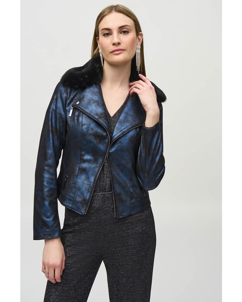 Joseph Ribkoff Blouson en suède  métallisé 244918