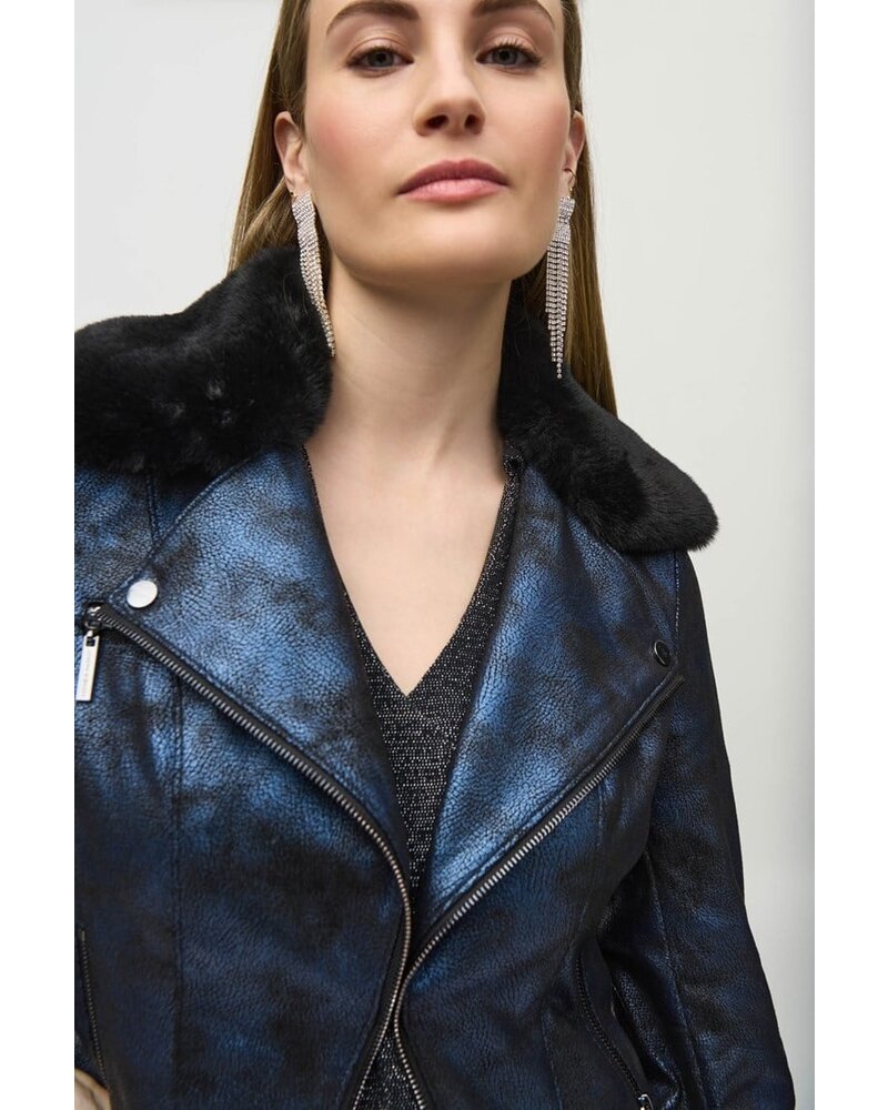 Joseph Ribkoff Blouson en suède  métallisé 244918