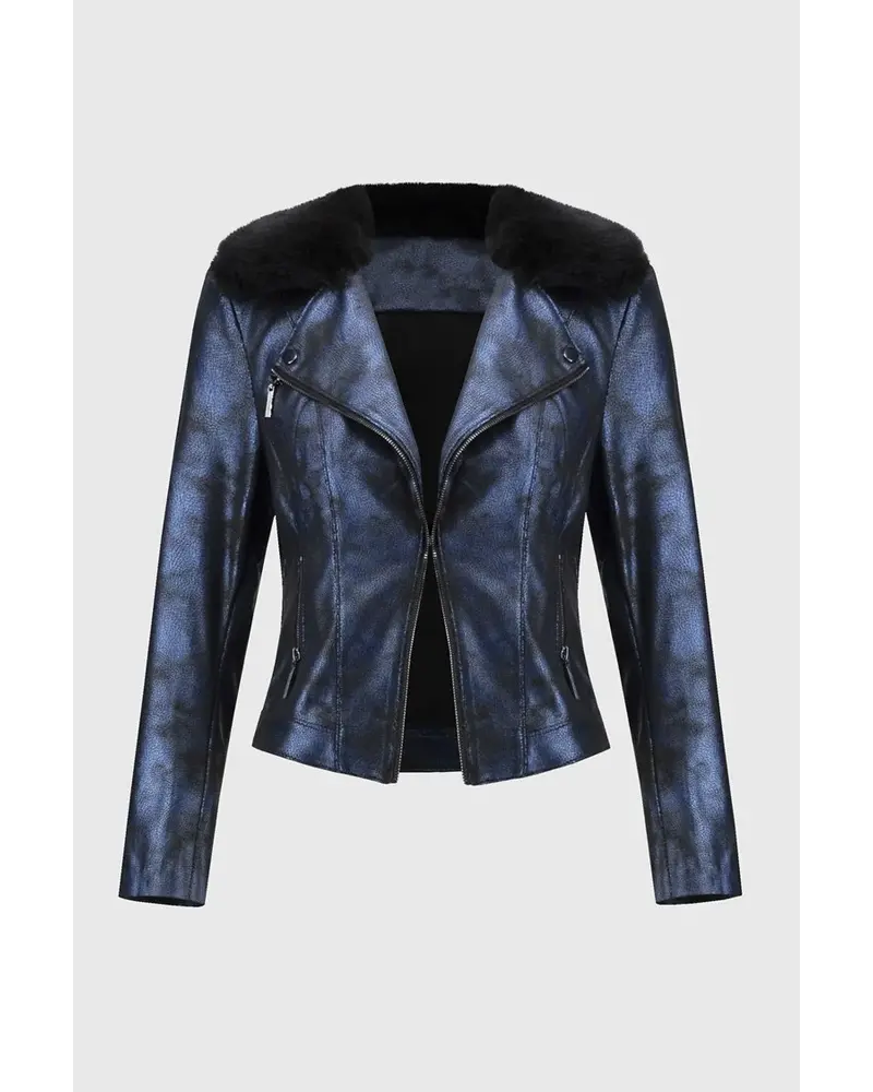 Joseph Ribkoff Foiled Suede Jacket 244918