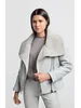 Yaya Manteau simili cuir d’agneau 001038