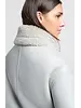Yaya Manteau simili cuir d’agneau 001038