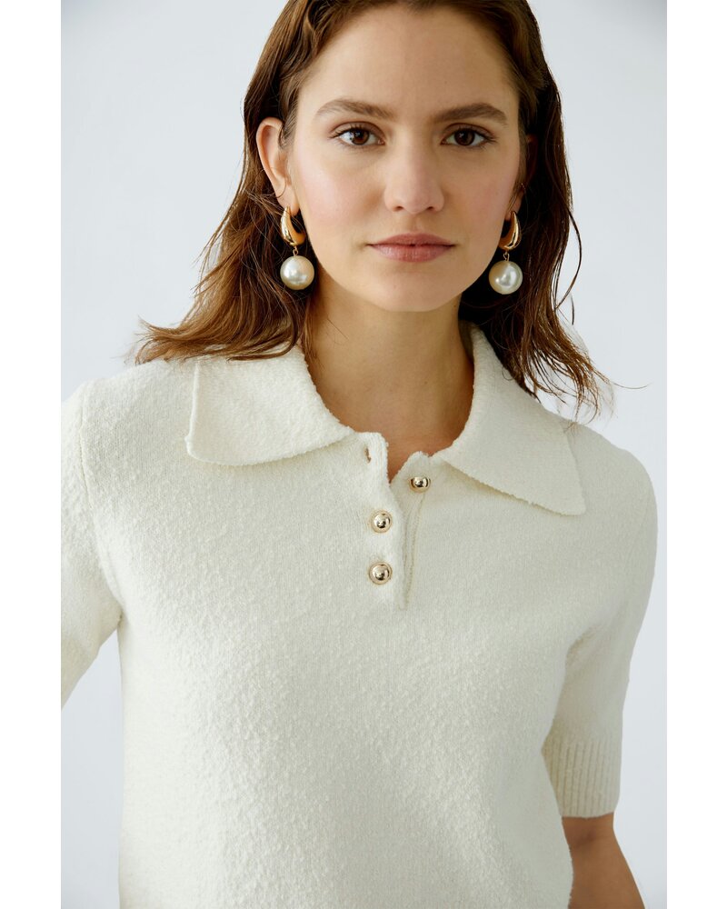 Oui Knitted Polo 91943