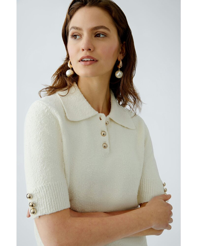 Oui Knitted Polo 91943