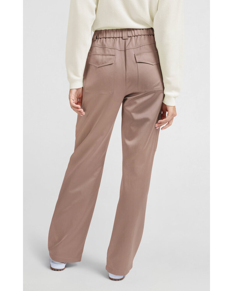 Yaya Pantalon Cargo Satiné 01301176