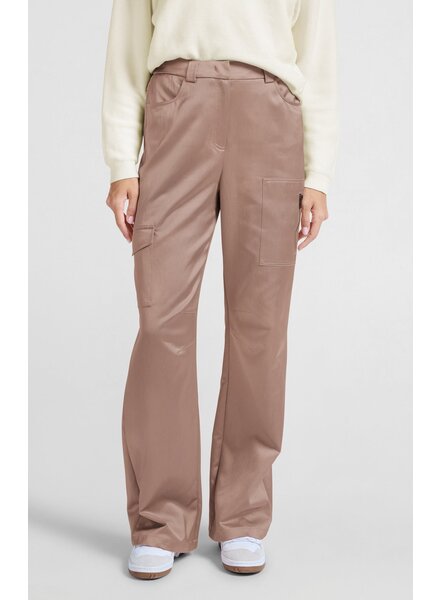 Yaya Pantalon Cargo Satiné 01301176