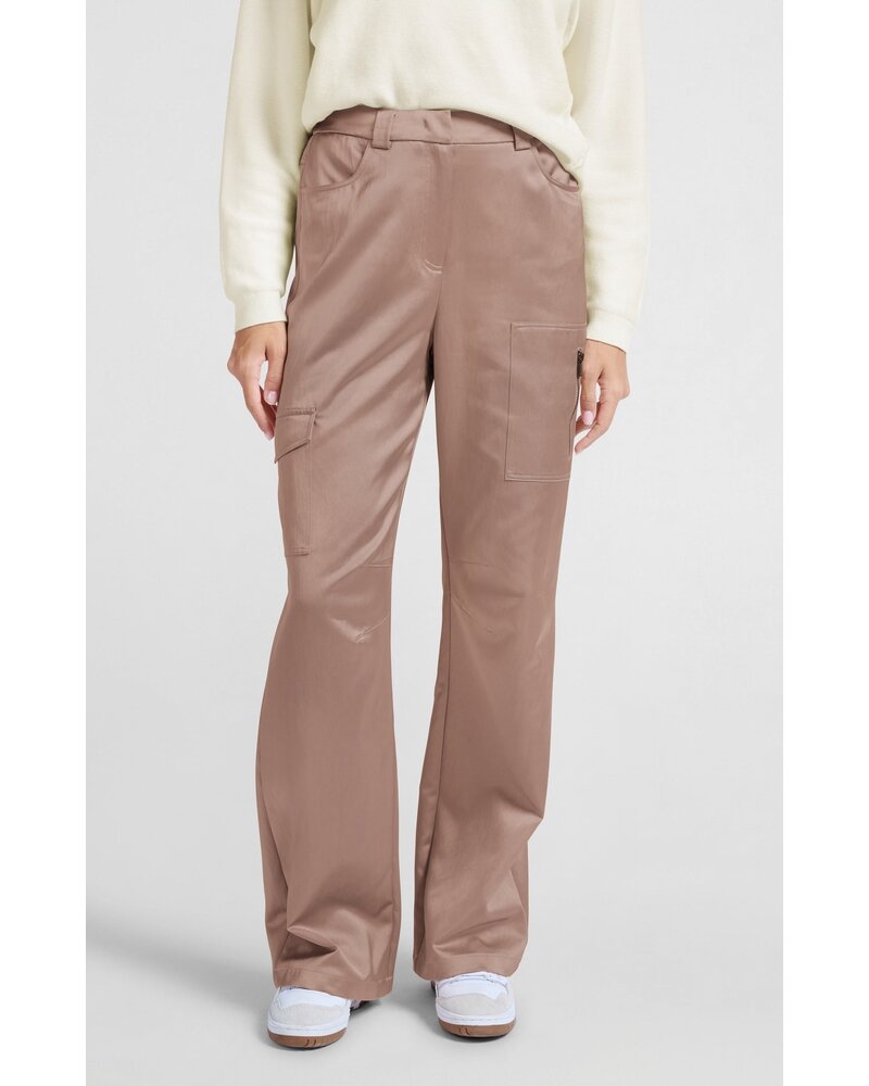 Yaya Pantalon Cargo Satiné 01301176