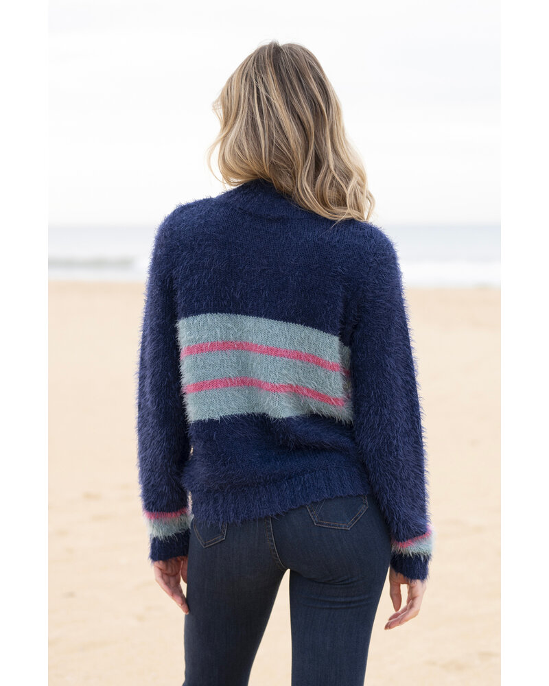 Marble Mock neck Sweater 8029