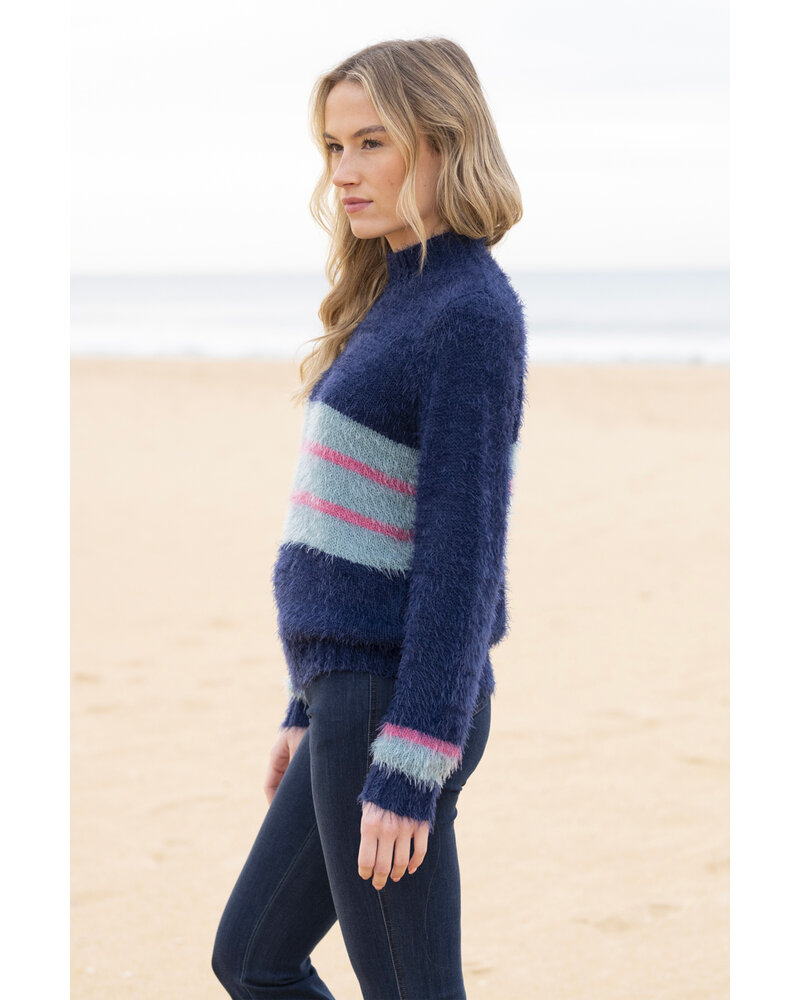 Marble Mock neck Sweater 8029