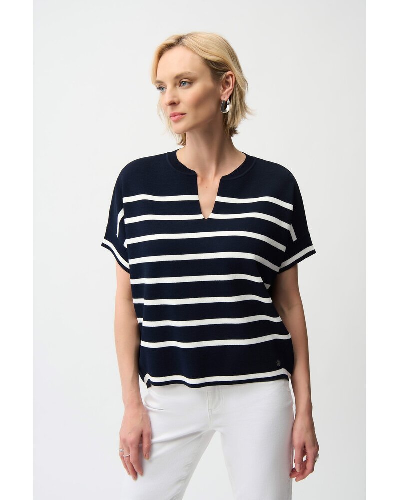 Joseph Ribkoff Striped Knit Top 261921