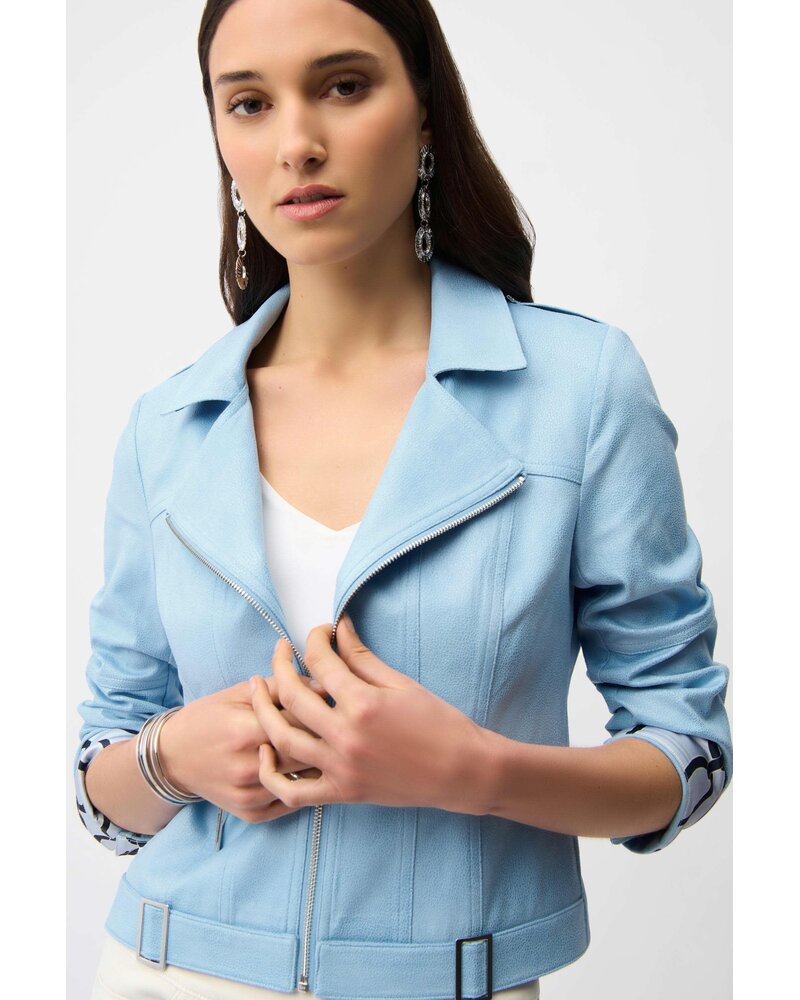 Joseph Ribkoff Faux Suede Fitted Jacket 261910