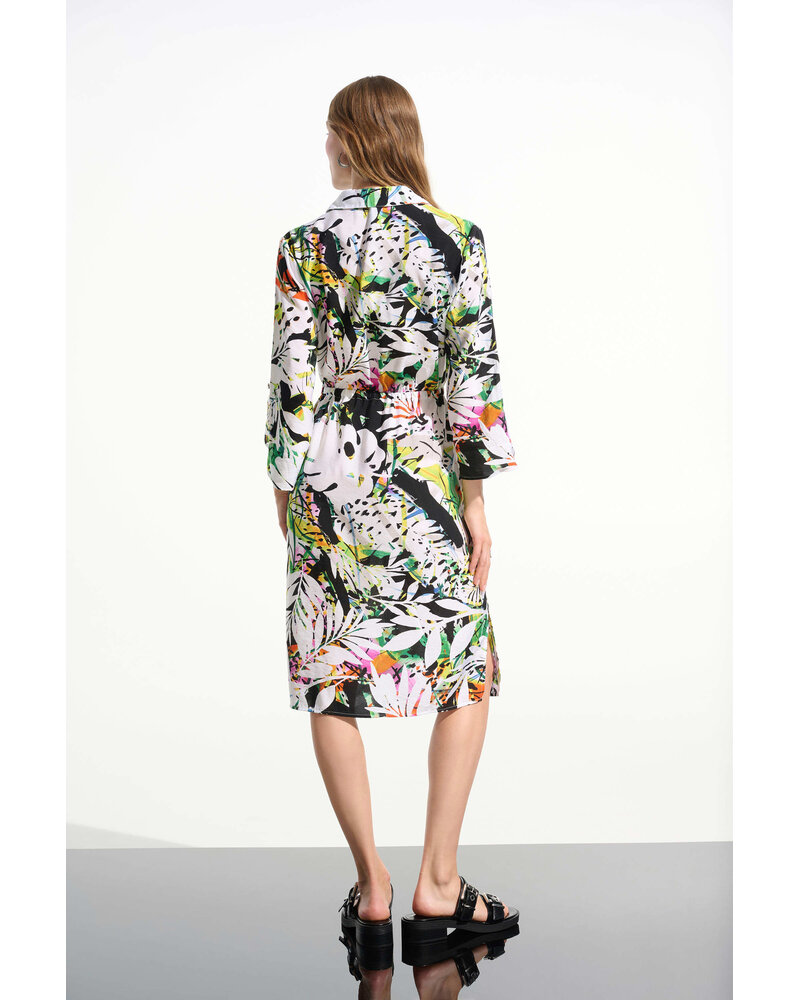 Joseph Ribkoff Tropical Print Shirt Dress 261623