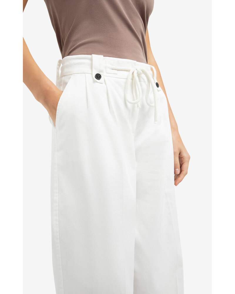 Yaya Yaya- Wide leg trousers with drawcord