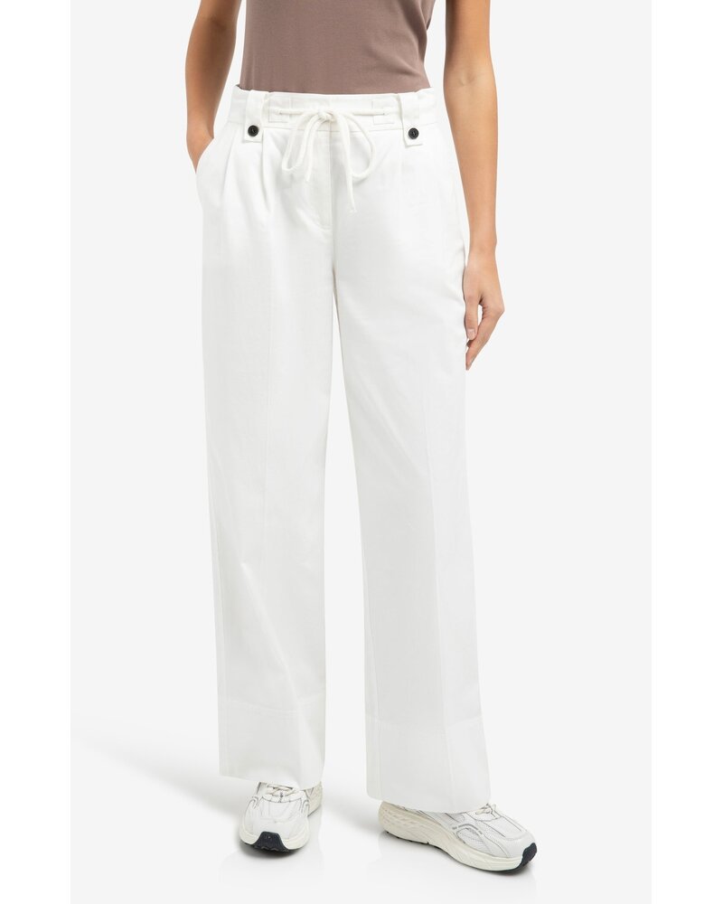 Yaya Yaya- Wide leg trousers with drawcord